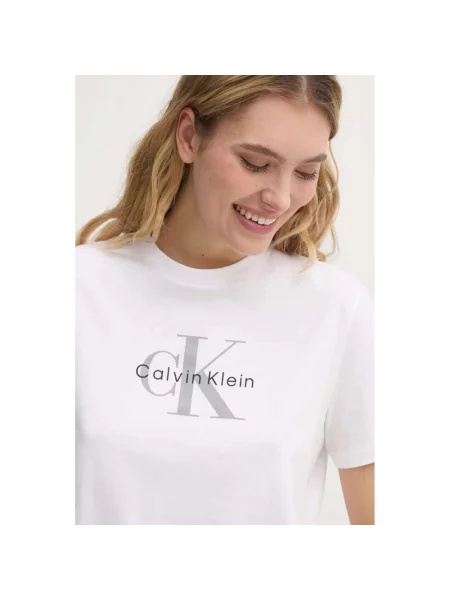 Koszulka Calvin Klein Jeans niebieska