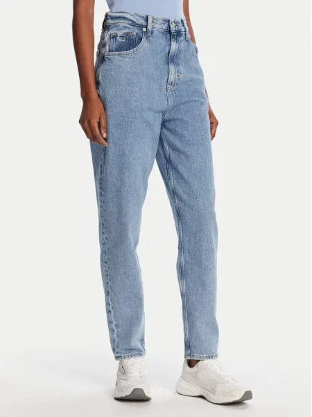 Tommy Jeans Jeansy Mom Fit niebieski