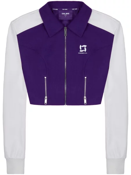 Kurtka Team Wang Design o krotszym kroju fioletowa