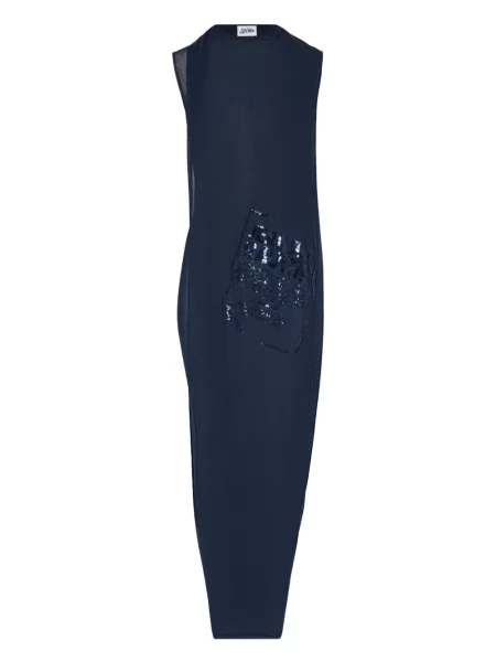 Rochie maxi Jean Paul Gaultier cu paiete albastru
