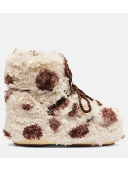 Botine Moon Boot cu imagine maro