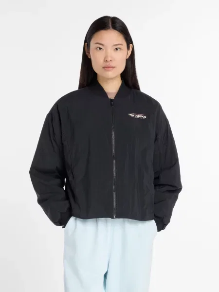 Бомбер New Balance чорний