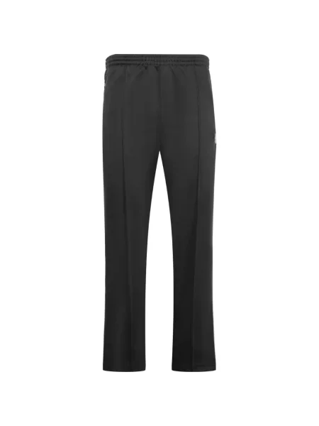 Pantaloni Needles cu broderie cu dungi alergare negru