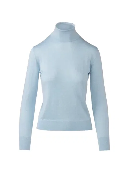 Pulover Kinross Cashmere din cașmir albastru
