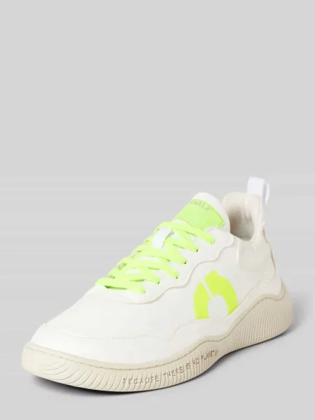 Sneakersy z wytłoczonym logo model ‘ALCUDIA’ Ecoalf białe