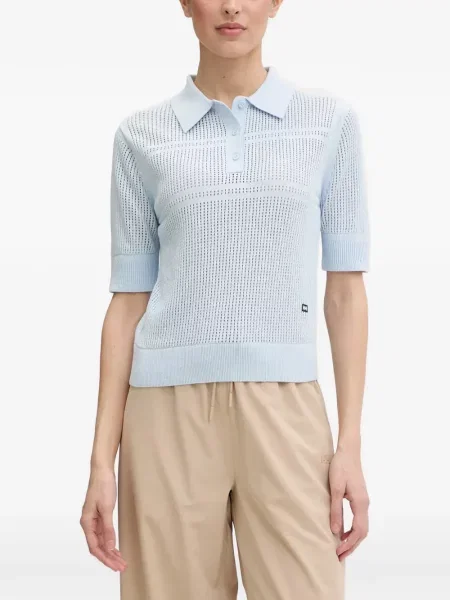 Tricou polo Helly Hansen tricotate albastru