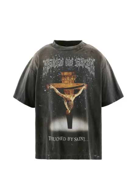 Tricou Saint Mxxxxxx cu imagine gri