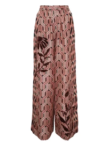 Pantaloni Biyan cu imagine roz
