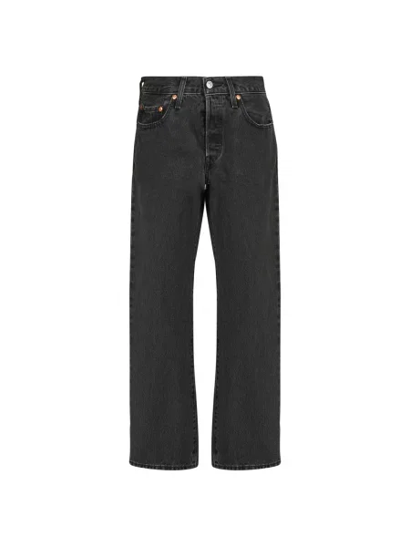 Ravne kavbojke Levi's® obrezano črna