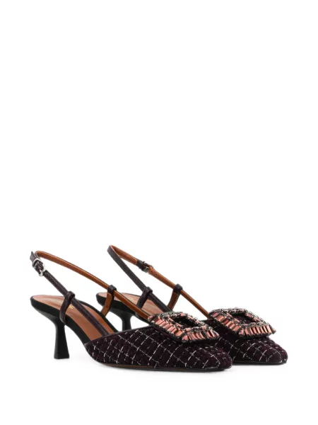 Bouclé pantofi cu toc Paul Warmer roșu