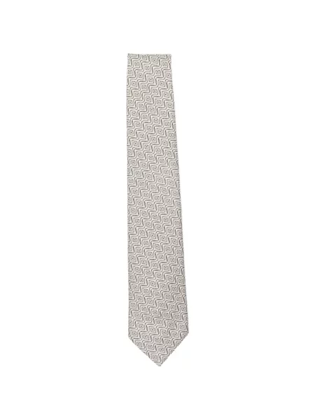 Cravată Emporio Armani de mătase cu imprimeu geometric