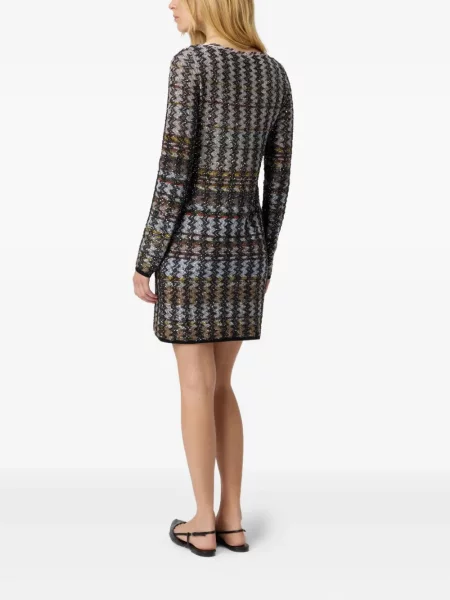 Rochie mini Missoni de costum argintiu