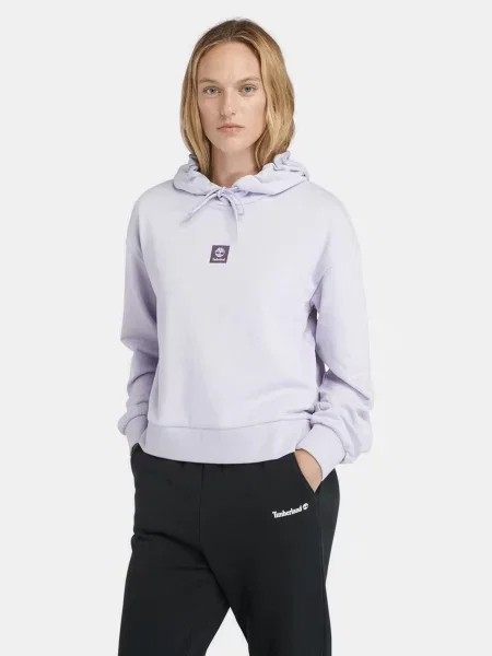 Худі Timberland Loopback бавовна/поліестер фіолетовий