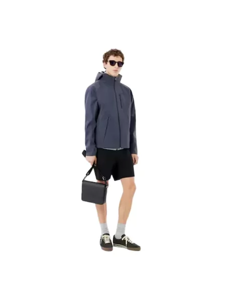 Torba crossbody Lacoste skórzana czarna