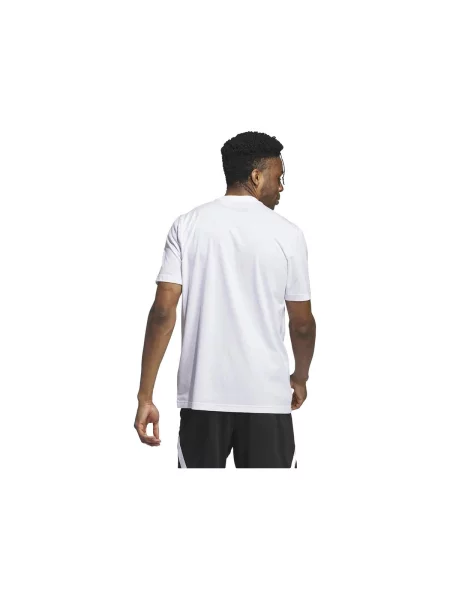 Póló Adidas autogrammal fehér