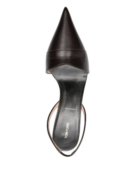 Pantofi cu toc Tom Ford slingback maro