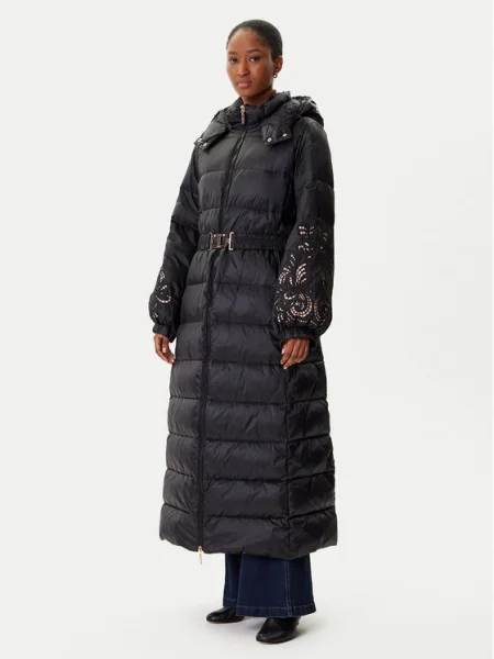 TWINSET Geacă din puf negru