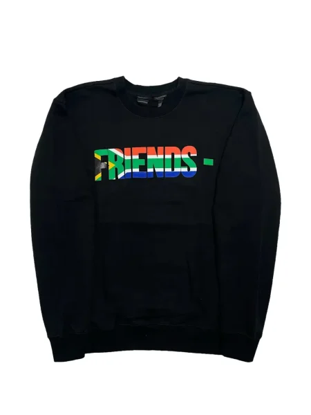 Hanorac crewneck Vlone cu decolteu rotund negru