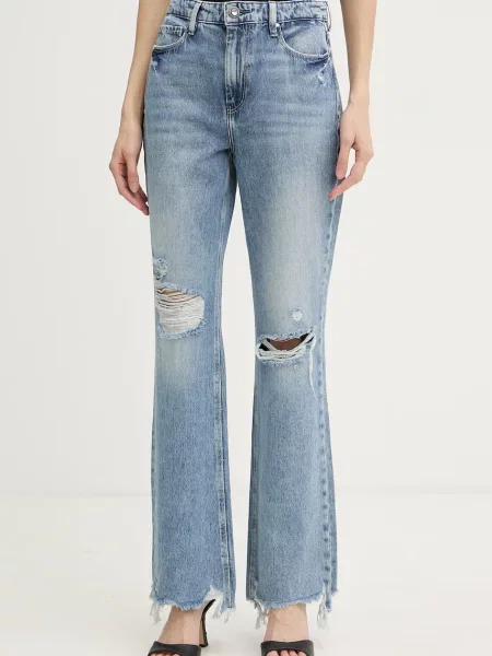 Guess Jeansy straight niebieskie