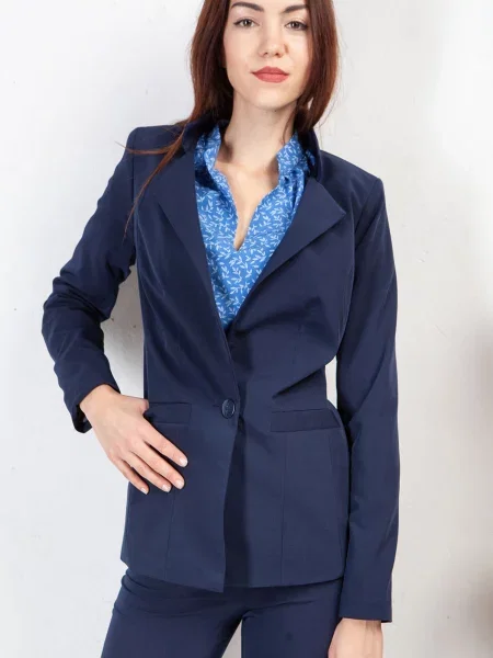 Піджак LadyLike бавовна/поліестер синій