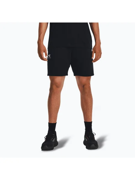 Pantaloni scurți pentru bărbați Under Armour Icon Fleece black/white alb
