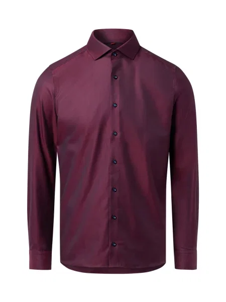 Finshley & Harding Koszula non-iron Mężczyźni Slim Fit jednolity 38 czerwony
