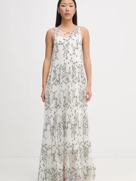 MUNTHE sukienka babydoll BARINA zielona