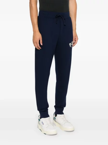 Trčanje polo majica Polo Ralph Lauren s autogramom plava