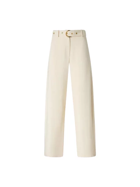 Pinko pantaloni de damă alb