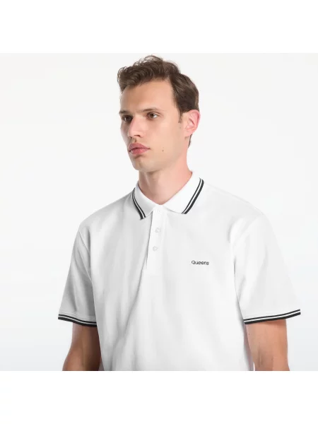 T-shirt Queens Polo Tee White M λευκό
