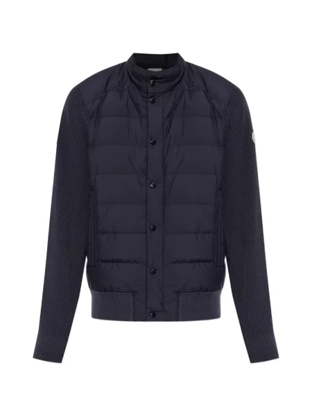 Matlasat geacă Moncler albastru