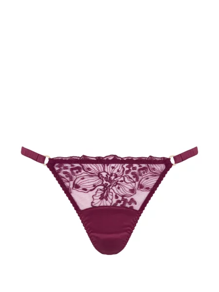 Chiloți tanga Fleur Of England cu model floral violet