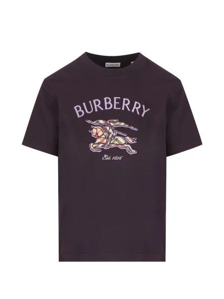 Tricou Burberry în carouri violet