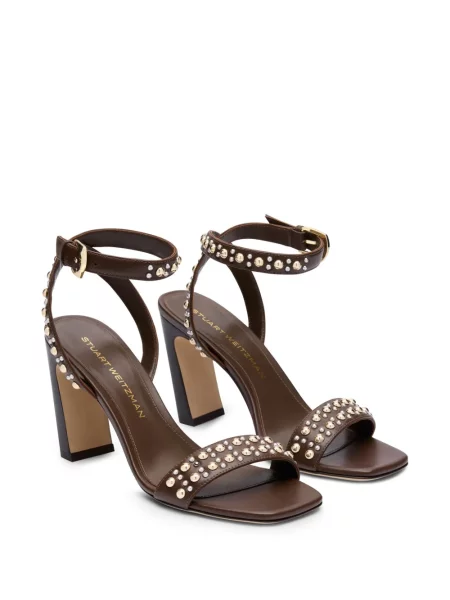 Sandale Stuart Weitzman din piele maro