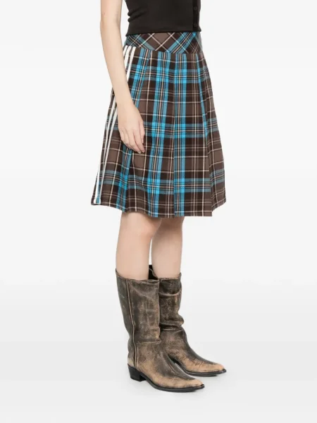 Haftowana podkoszulka Adidas na ramiączkach do biegania brązowa