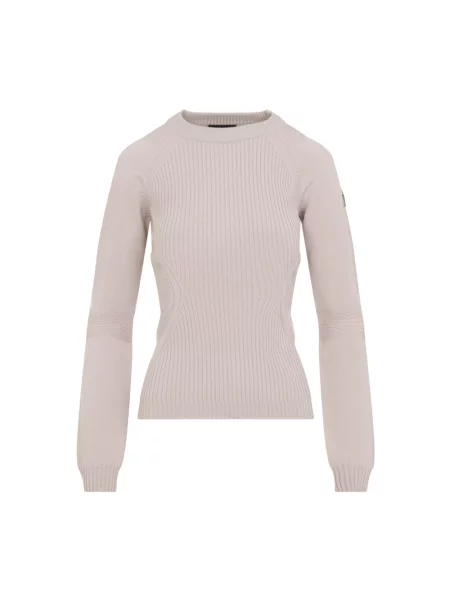 Sweter Moncler wełniany różowy
