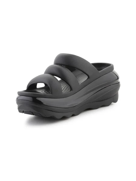 Papuci Crocs cu bretele negru