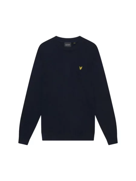 Sweter Lyle & Scott z wełny merino niebieski