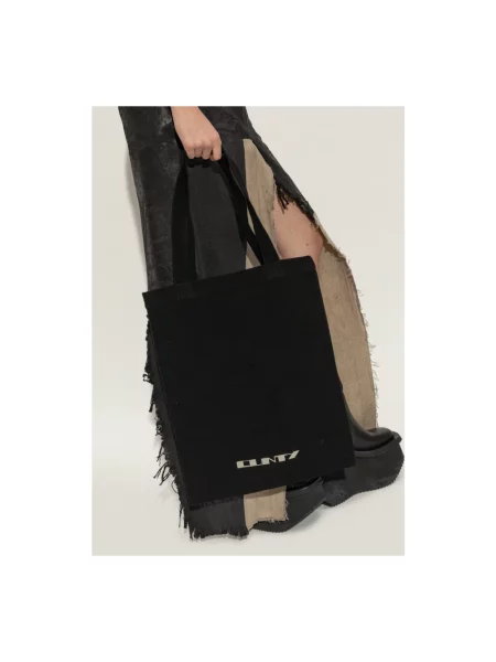 Rick Owens Torebki Mężczyzna ONE SIZE Zamsz Torba typu ‘shopper’ czarny