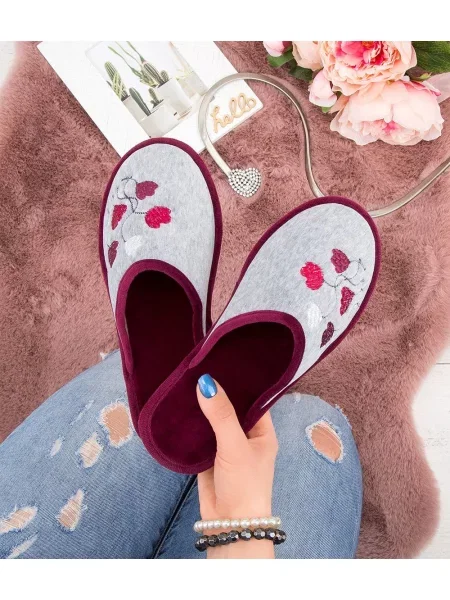 Papuci de casă Natural Style gri