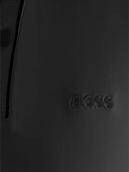 Tricou polo Boss cu broderie negru
