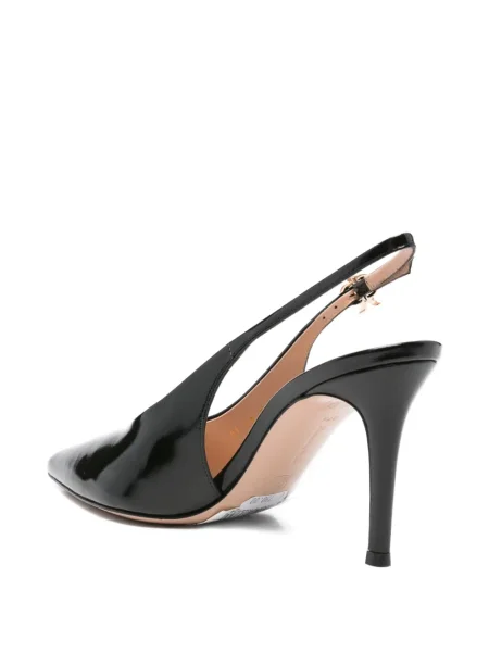 Pantofi cu toc Gianvito Rossi slingback negru