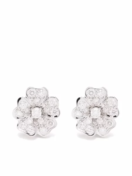 Aur alb diamant cercei Leo Pizzo alb
