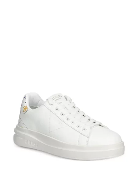 Sneakerși Guess cu imagine alb
