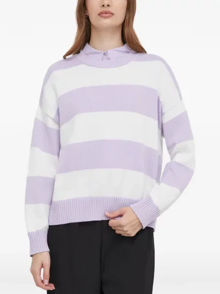 Pulover Benetton cu dungi violet