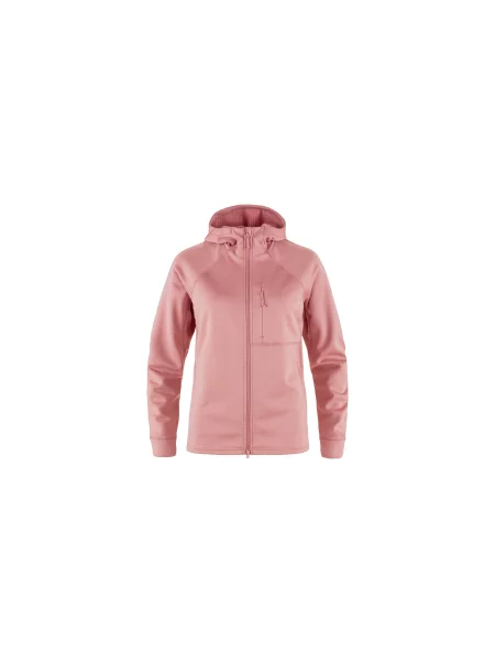Fjällräven Abisko Grid Fleece Hoodie W Kobiety Bluzy i bluzy z kapturem Fjällräven Size: XS różowy