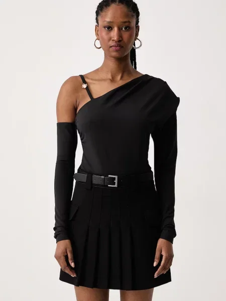 Tricou cu mânecă lungă Guess negru