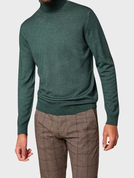 Вовняна водолазка Pierre Cardin зелена