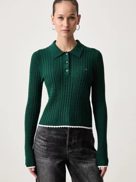 Tommy Jeans pulover pentru femei verde