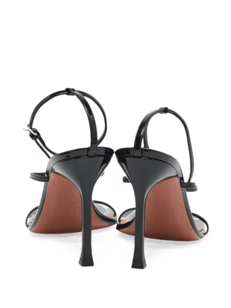 Sandale Amina Muaddi cu imprimeu geometric negru